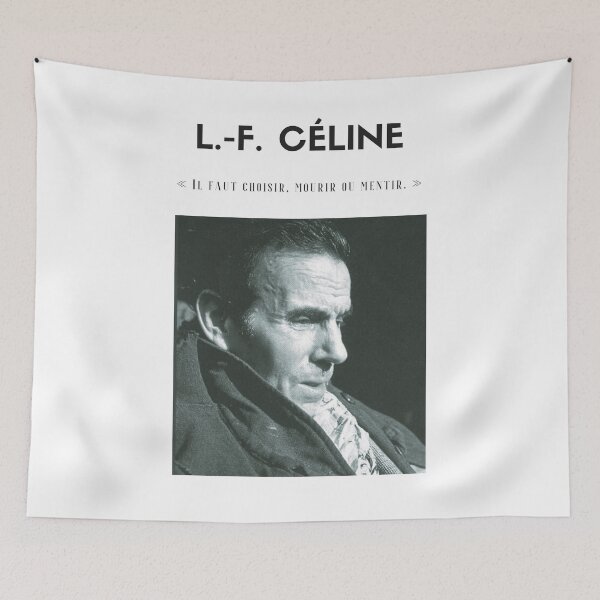 Item preview, Quote from Louis-Ferdinand Céline | t-shirt - decoration - stationery designed and sold by Lapetiteredac.