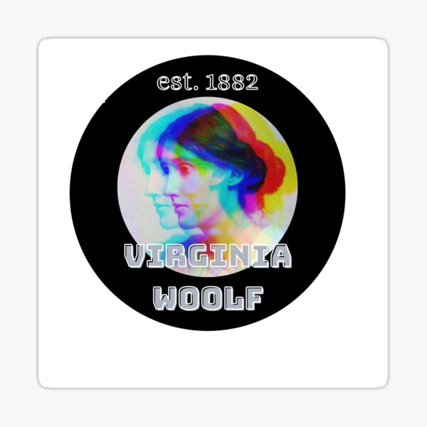 Virginia Woolf 80s Vintage Sticker Sticker