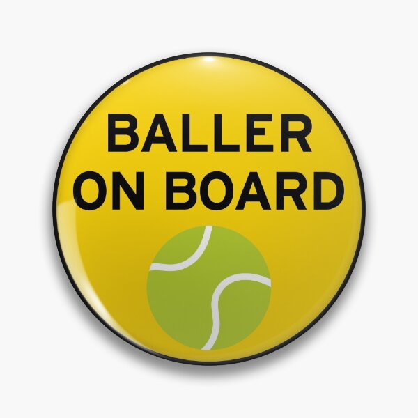 Item preview, Baller on Board Tennis Car Sports Circle designed and sold by Superior-Prints.