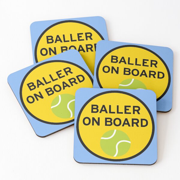 Item preview, Baller on Board Tennis Car Sports Circle designed and sold by Superior-Prints.