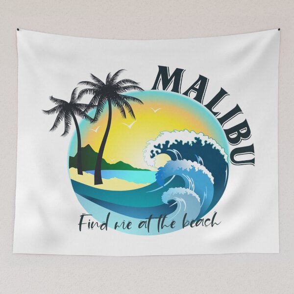 Item preview, Find me at the beach Malibu Summer 2022 designed and sold by prettyfemme.
