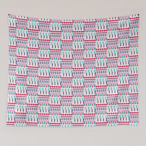 Item preview, Vibrant geometric pattern designed and sold by lulu-o-lulu.