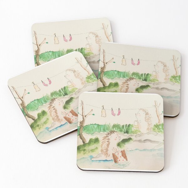 Item preview, Laundry day for hedgehogs  designed and sold by Sifan.