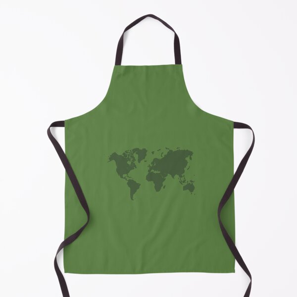Item preview, Forest Green World Map, Travel Themed Earth designed and sold by Celosia Liv.