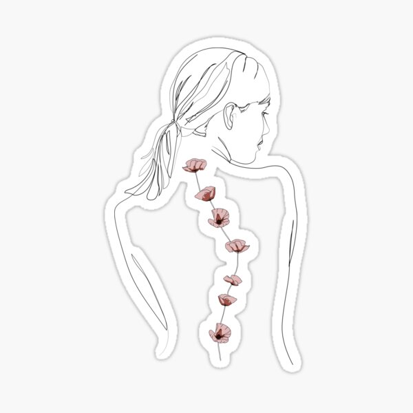 Item preview, Floral Scoliosis Woman designed and sold by FusionStudio.