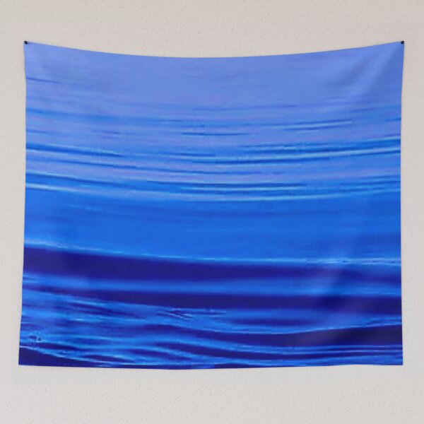 Item preview, The dead calm of the blue ocean waves designed and sold by Fortysious45.