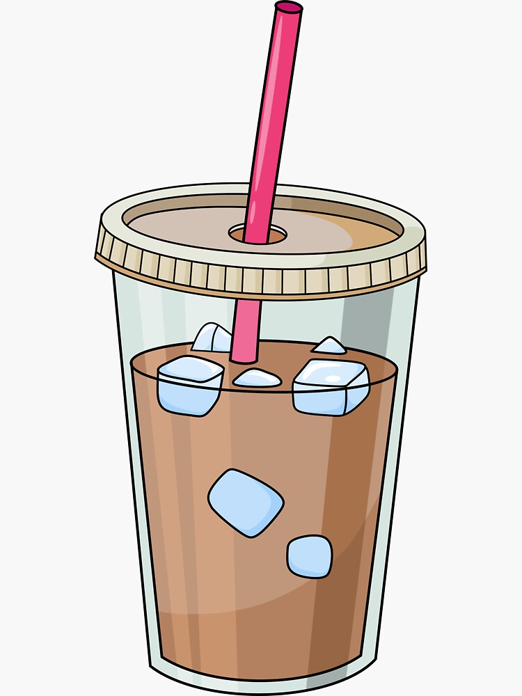 iced coffee Sticker for Sale by ahp00