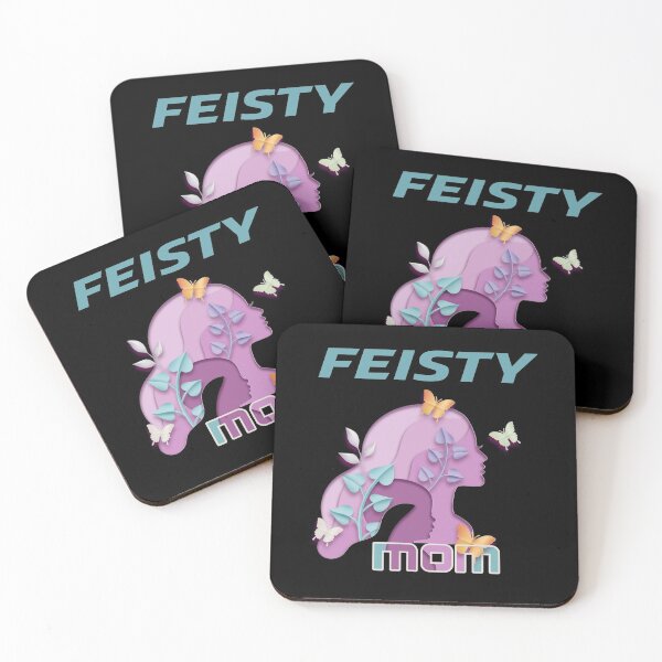 Item preview, feisty mom, feisty, raised by a feisty mom, Mothers day. Mommy's birthday. Cute mommy design.  designed and sold by efenem.