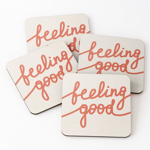 Item preview, Feeling good, Quote, Line art designed and sold by juliaemelian.