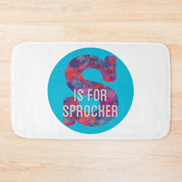 Item preview, S is for Sprocker Dog Alphabet Red and Blue Monogram designed and sold by AMSonArt.