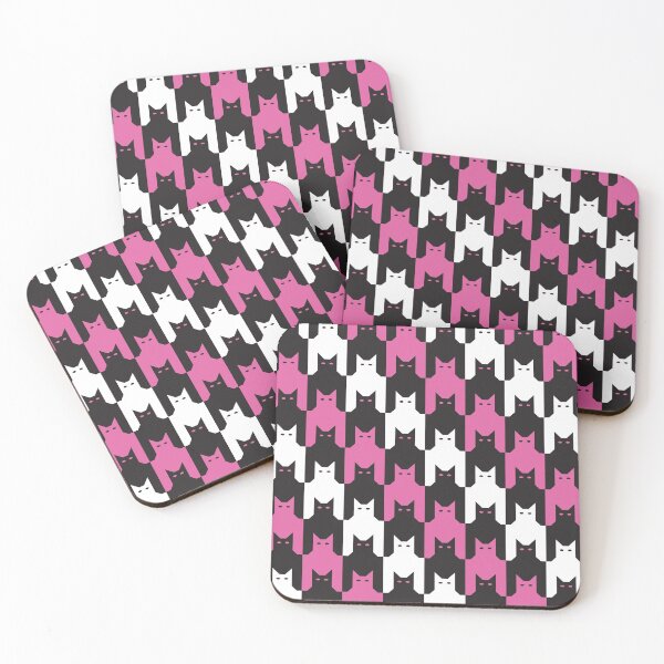 Item preview, Cats Houndstooth Pattern designed and sold by Lisann.