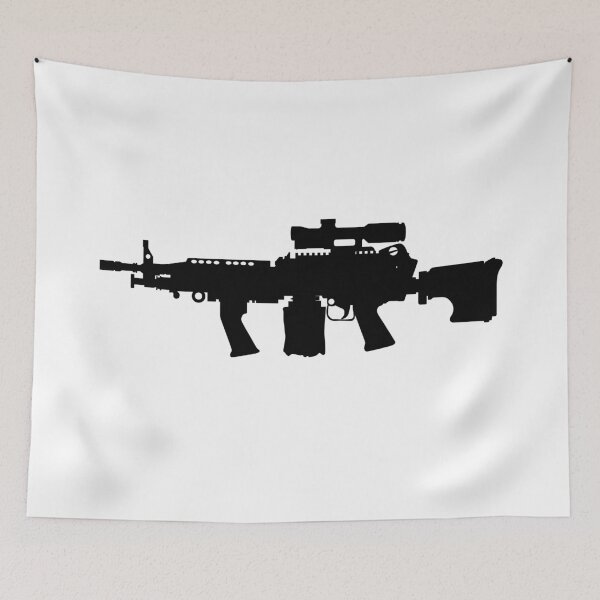 Item preview, M249 LMG light machine gun, SAW Squad Automatic Weapon USA United States Army, United States Armed Forces and United States Marine Corps fully automatic machine gun, Assault rifle  designed and sold by Marcin Adrian.