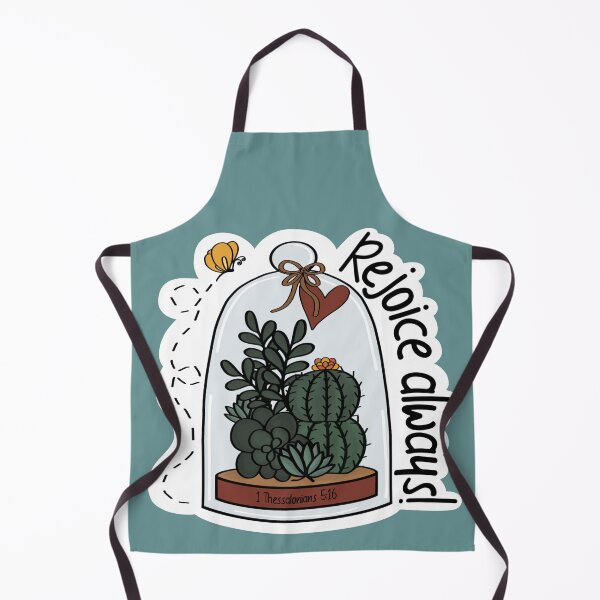 Item preview, Rejoice Always Succulent Cactus Terrarium 1 Thessalonians 5:16 designed and sold by pitzlplace.