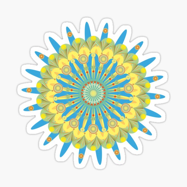 Floral Festival in the Universe Sticker