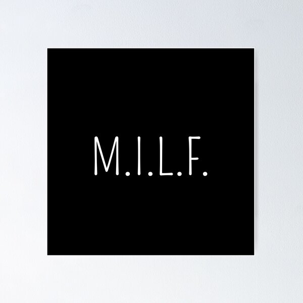 M.I.L.F. white text Apron for Sale by SierraDynamic