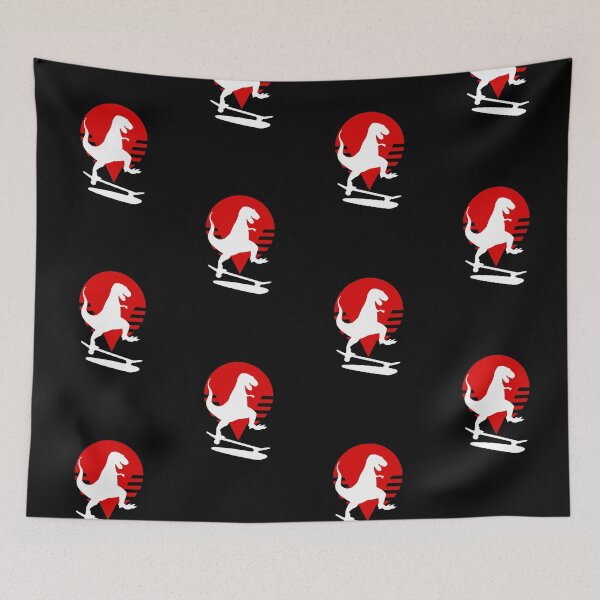 Item preview, Dinosaur skateboarding skater skating shredding logo designed and sold by Captain-Jackson.