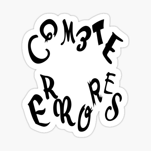 Comete errores Pegatina