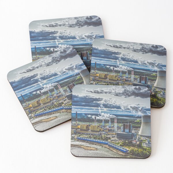 Item preview, Power station under moody cloudy sky designed and sold by Lukasz Szczepanski.