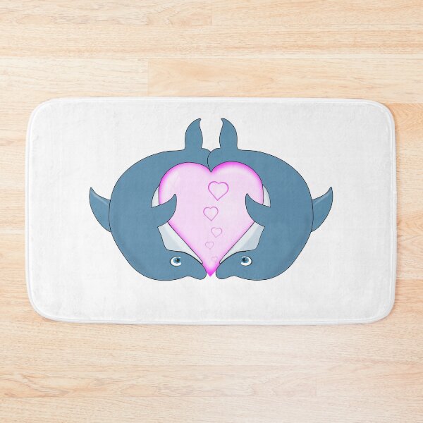 Item preview, DOLPHIN LOVE HEART designed and sold by AnimalsCartoon.