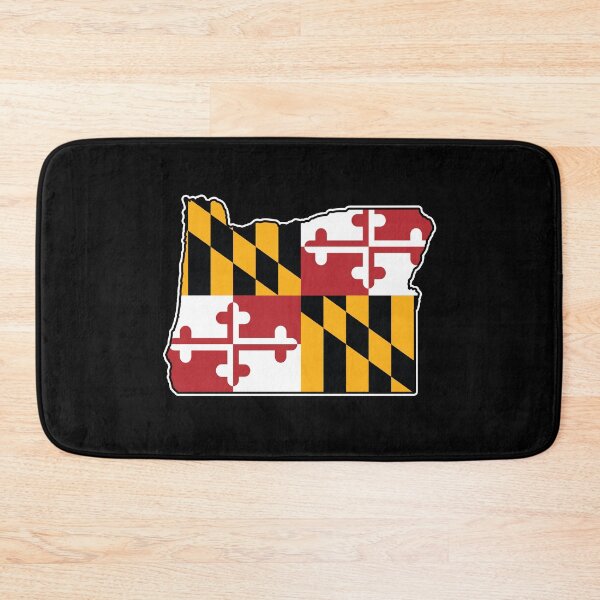 Item preview, Maryland Flag Oregon Map designed and sold by MarylandStyle.