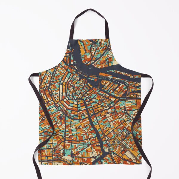 Item preview, Amsterdam Map - Mosaic - Retro Colors designed and sold by HomeCities.