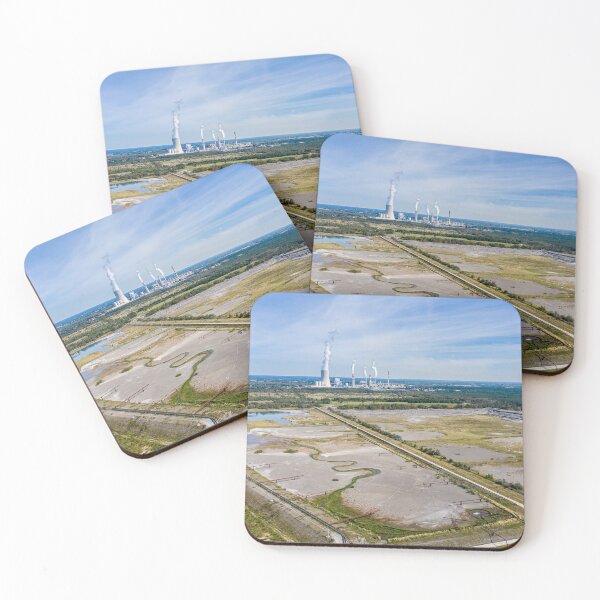 Item preview, Distant power station under moody cloudy sky designed and sold by Lukasz Szczepanski.