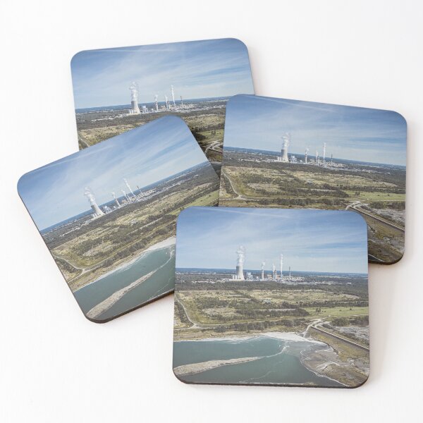 Item preview, Distant power station under moody cloudy sky designed and sold by Lukasz Szczepanski.