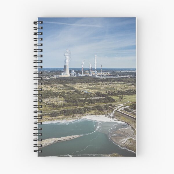 Item preview, Distant power station under moody cloudy sky designed and sold by Lukasz Szczepanski.