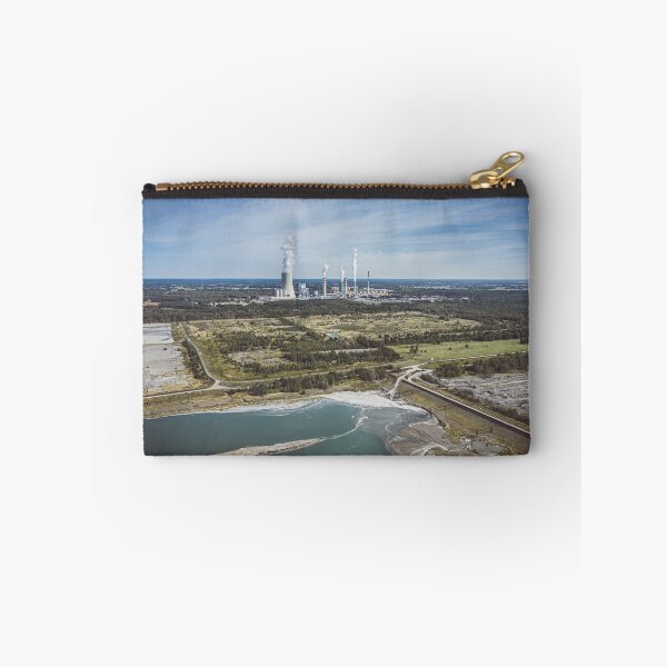 Item preview, Distant power station under moody cloudy sky designed and sold by Lukasz Szczepanski.