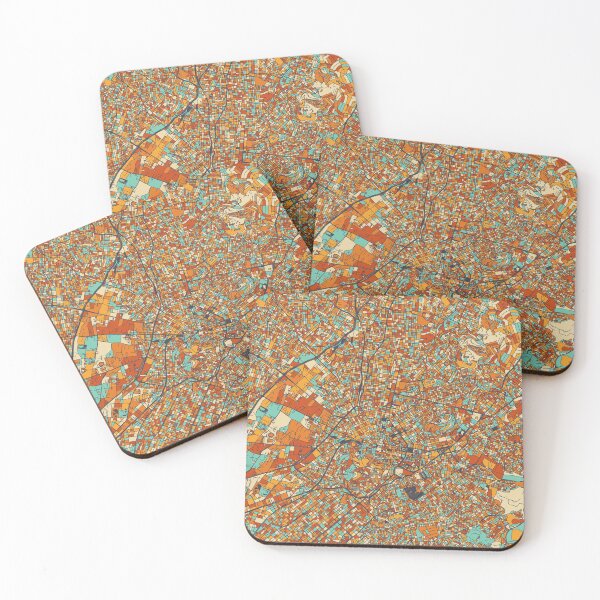 Item preview, Athens Map - Mosaic - Retro Colors designed and sold by HomeCities.