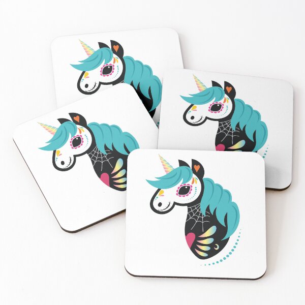 Item preview, Day of the dead unicorn dia de los muertos horse designed and sold by Starfoxart.