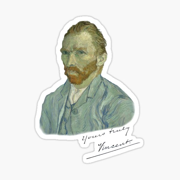 Vincent Van Gogh self-portrait Sticker