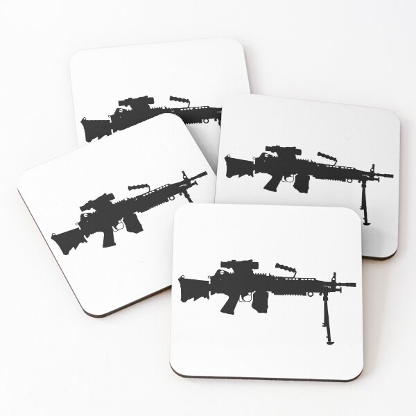 Item preview, M249 LMG light machine gun, SAW Squad Automatic Weapon USA United States Army, United States Armed Forces and United States Marine Corps fully automatic machine gun, Assault rifle  designed and sold by Marcin Adrian.