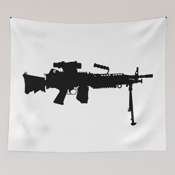 Item preview, M249 LMG light machine gun, SAW Squad Automatic Weapon USA United States Army, United States Armed Forces and United States Marine Corps fully automatic machine gun, Assault rifle  designed and sold by Marcin Adrian.