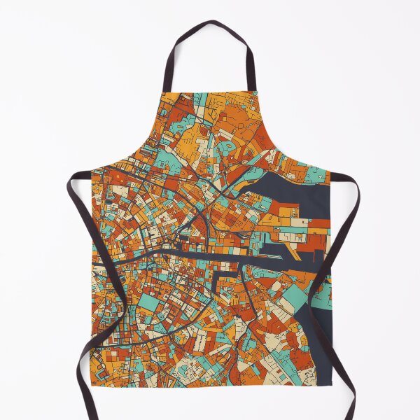 Item preview, Dublin Map - Mosaic - Retro Colors designed and sold by HomeCities.