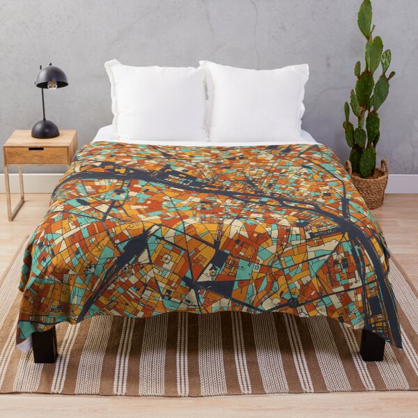 Item preview, Paris Map - Mosaic - Retro Colors designed and sold by HomeCities.