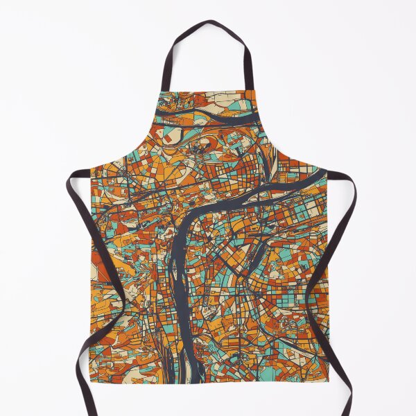 Item preview, Prague Map - Mosaic - Retro Colors designed and sold by HomeCities.