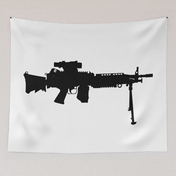 Item preview, M249 LMG light machine gun, SAW Squad Automatic Weapon USA United States Army, United States Armed Forces and United States Marine Corps fully automatic machine gun, Assault rifle  designed and sold by Marcin Adrian.