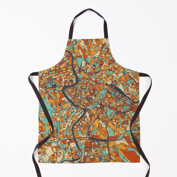 Item preview, Rome Map - Mosaic - Retro Colors designed and sold by HomeCities.