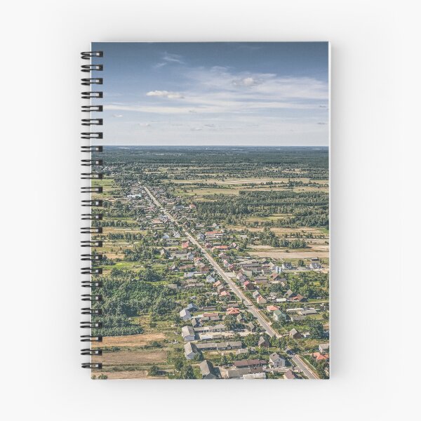 Item preview, Aerial view of village surrounded by agricultural fields designed and sold by Lukasz Szczepanski.