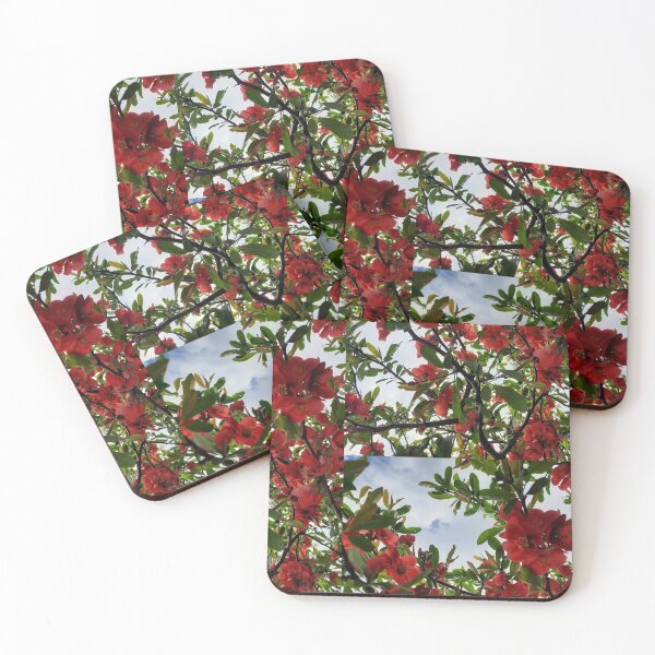 Item preview, Spring Vibes, Beautiful Red Blooms, Floral Tree, Crab Apple Tree designed and sold by 10pmCreations.