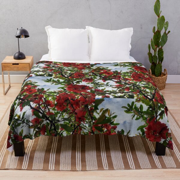 Item preview, Spring Vibes, Beautiful Red Blooms, Floral Tree, Crab Apple Tree designed and sold by 10pmCreations.