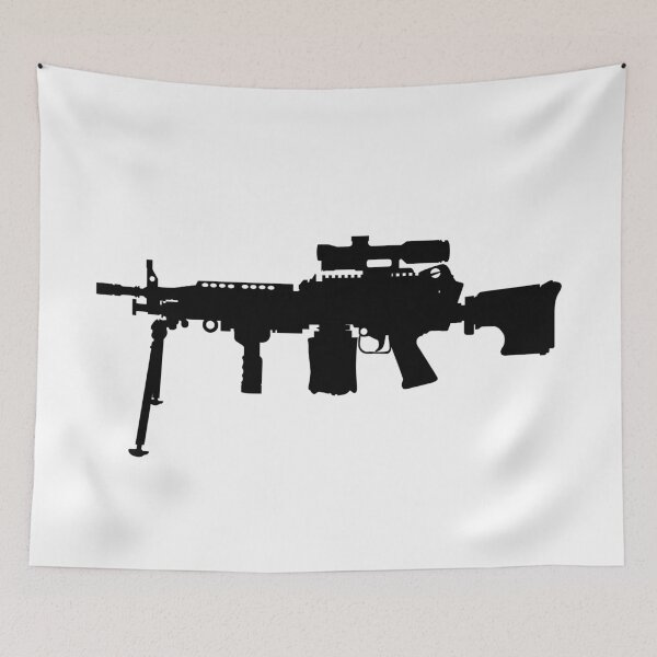 Item preview, M249 LMG light machine gun, SAW Squad Automatic Weapon USA United States Army, United States Armed Forces and United States Marine Corps fully automatic machine gun, Assault rifle  designed and sold by Marcin Adrian.