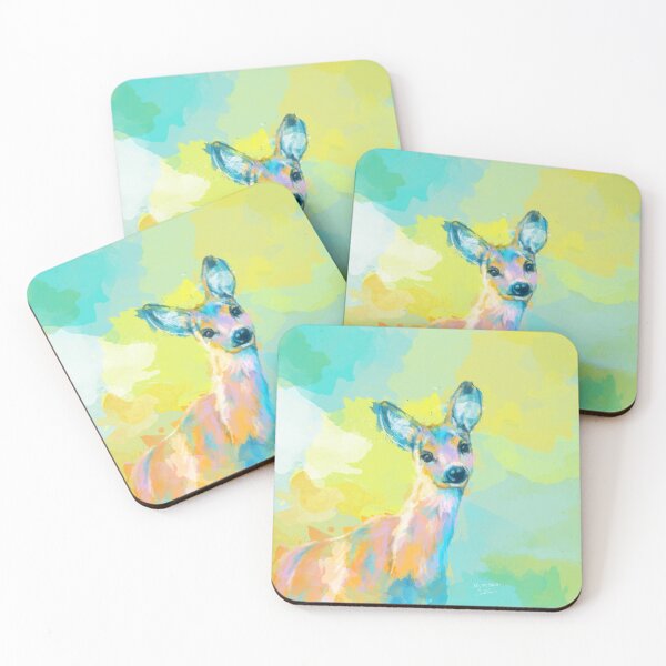 Item preview, Doe Portrait, Forest Animal Painting designed and sold by Flo Art Studio.