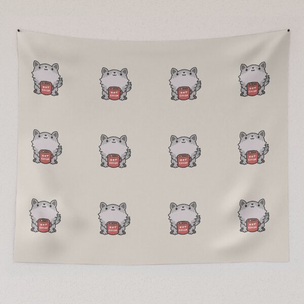 Item preview, Cute Wolf Hot Cocoa designed and sold by patrick10reyes.