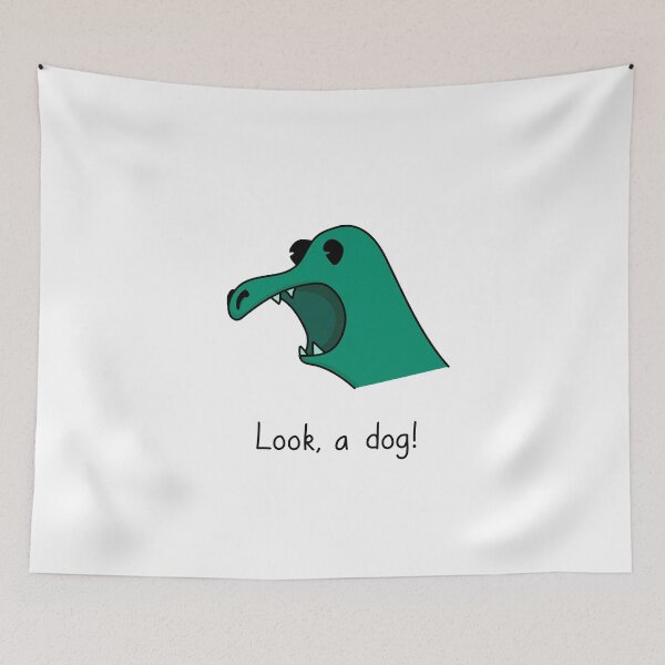 Item preview, Derpy Big Nose Guy - Look, A Dog! designed and sold by SeanDontGetFish.