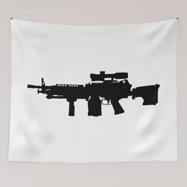 Item preview, M249 LMG light machine gun, SAW Squad Automatic Weapon USA United States Army, United States Armed Forces and United States Marine Corps fully automatic machine gun, Assault rifle  designed and sold by Marcin Adrian.
