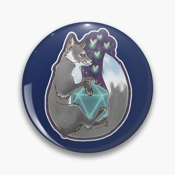 Item preview, D20 Fox at night - Cold Star designed and sold by FooledFeathered.