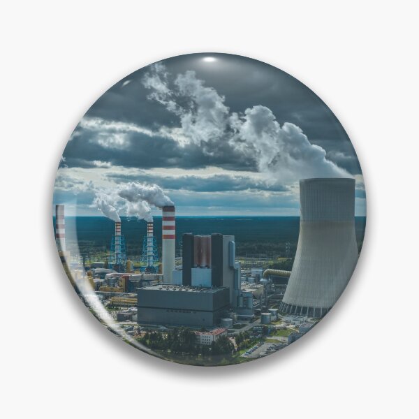 Item preview, Power station under moody cloudy sky designed and sold by Lukasz Szczepanski.