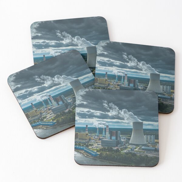 Item preview, Power station under moody cloudy sky designed and sold by Lukasz Szczepanski.